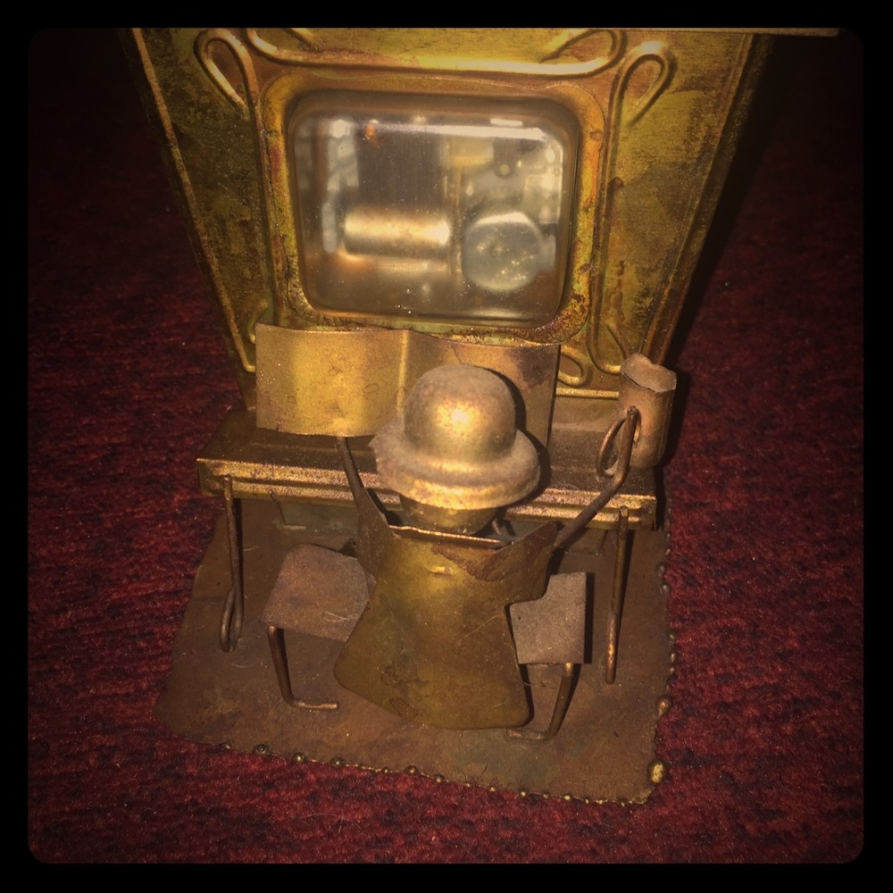 Antique piano man music box